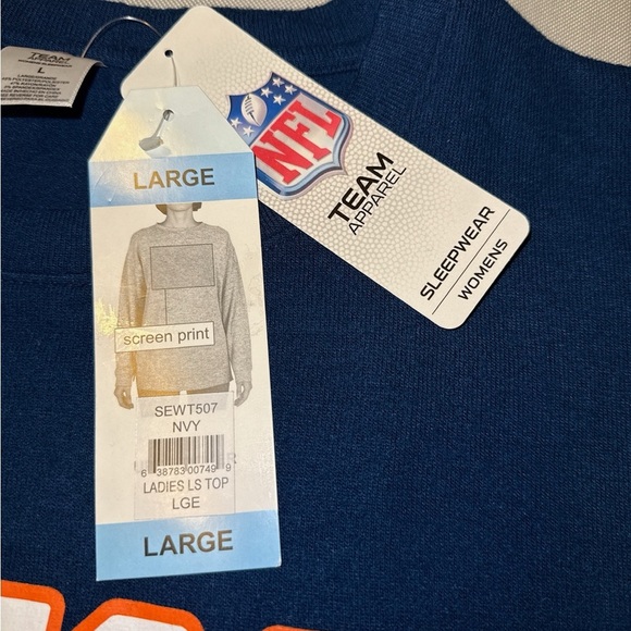 NWT NFL Denver Broncos Women’s Large Lounge Sweater Soft Cozy Football Merch - Picture 5 of 8